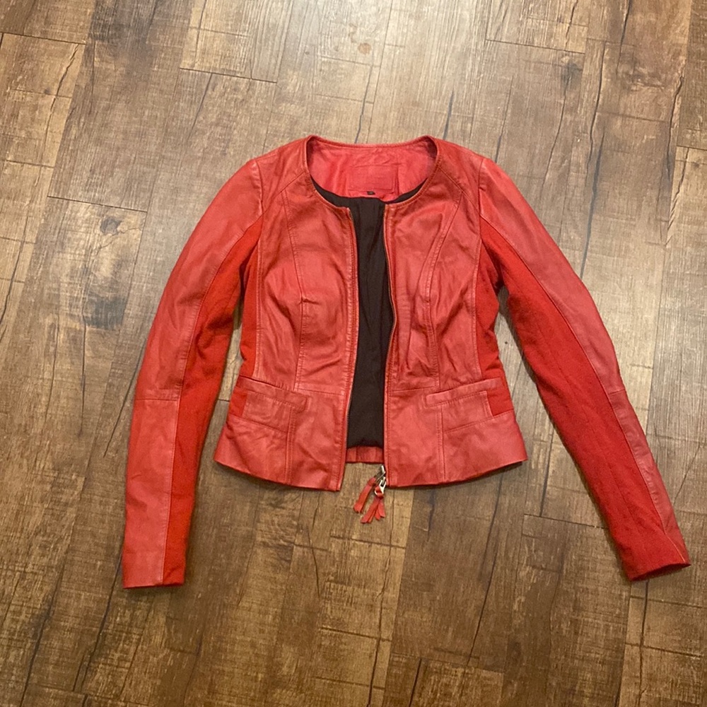Claudia Strater Leather Moto Jacket